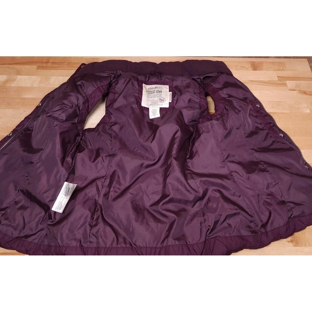 Eddie Bauer EB700 Down Vest Jacket Womens XS Purple Premium Goose Fill Puffer - Picture 6 of 9